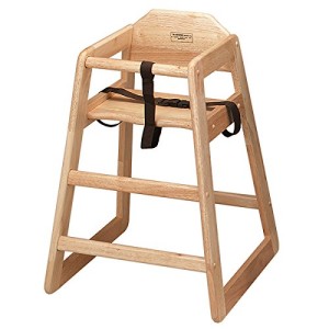 wood high chair no tray